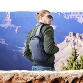 Bange 7221 Τσαντάκι Ώμου Χιαστί Crossbody Μπλε