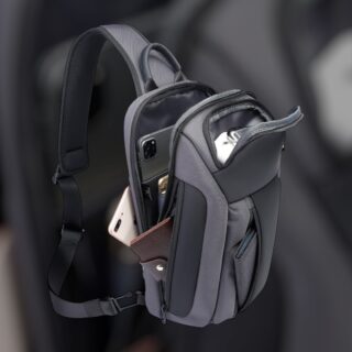 Bange 7566 Ανδρική Τσάντα Ώμου Χιαστί Γκρι