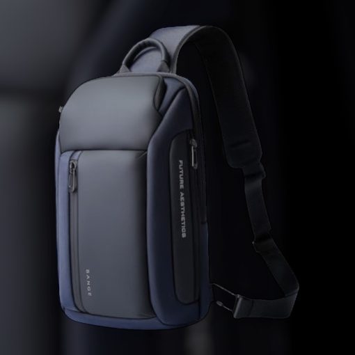 Τσαντάκι ώμου χιαστί crossbody Bange 7566 μπλέ - Image 3