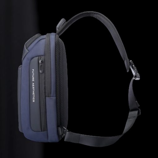 Τσαντάκι ώμου χιαστί crossbody Bange 7566 μπλέ - Image 5