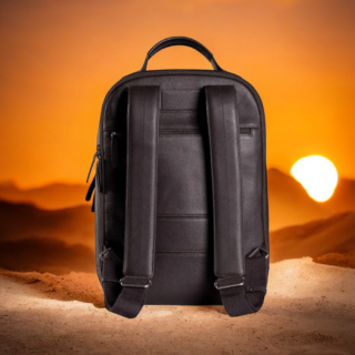 EARTH-20-105 Σακίδιο πλάτης δερμάτινο 7.DOTS D.Brown