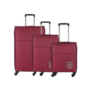 Diplomat Σετ Βαλίτσες 3τμχ σε Μπορντό χρώμα