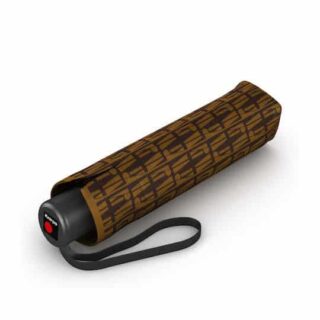 Knirps Αντιανεμική Ομπρέλα Βροχής Σπαστή Καφέ