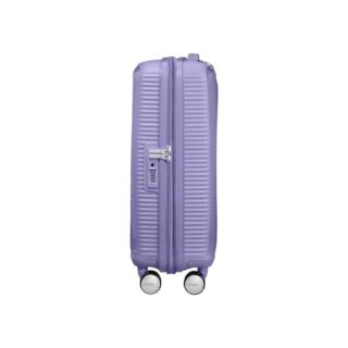 American Tourister Soundbox Spinner Βαλίτσα Καμπίνας με ύψος 55cm σε Λιλά χρώμα