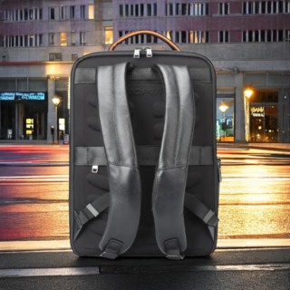 Bopai Αντικλεπτικό Δερμάτινο Σακίδιο Laptop 15.6” Μαύρο 24L