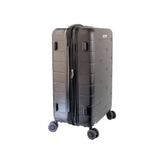 Diplomat Μεσαία Βαλίτσα Ταξιδιού Σκληρή Μαύρη με 4 Ρόδες Ύψους 65εκ.