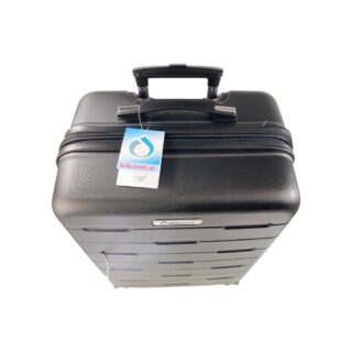 Diplomat Μεσαία Βαλίτσα Ταξιδιού Σκληρή Μαύρη με 4 Ρόδες Ύψους 65εκ.