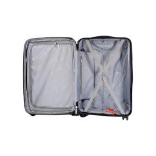 Diplomat Μεσαία Βαλίτσα Ταξιδιού Σκληρή Μαύρη με 4 Ρόδες Ύψους 65εκ.