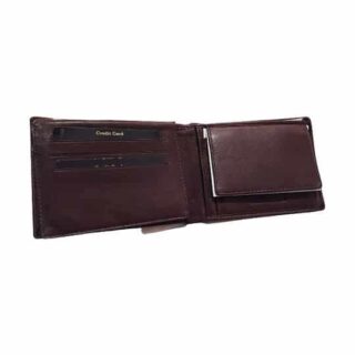 Diplomat Δερμάτινο Ανδρικό Πορτοφόλι με RFID Καφέ MN125 BROWN