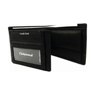 Diplomat Δερμάτινο Ανδρικό Πορτοφόλι Μαύρο MN435 black