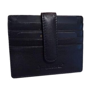 Diplomat Δερμάτινο Ανδρικό Πορτοφόλι Καρτών με RFID Μαύρο MN 121 BLACK