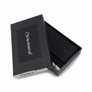 Diplomat Κλειδοθήκη Δερμάτινη Μαύρο