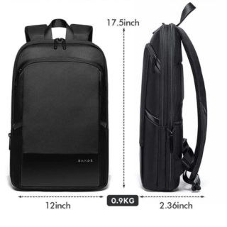 Bange 77115 Σακίδιο Πλάτης Slim Μαύρο 20L Laptop 15.6”