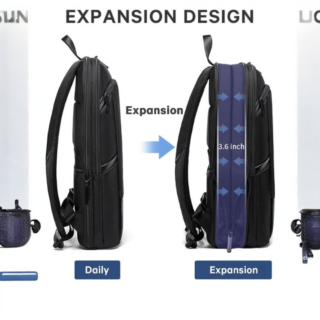 Bange 77115 Σακίδιο Πλάτης Slim Μαύρο 20L Laptop 15.6”