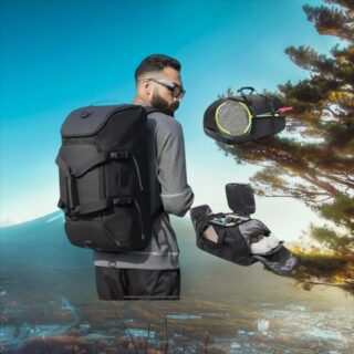 Bange Σακβουαγιάζ Μαύρο 40L Πολυλειτουργικό με Θήκη Παπουτσιών