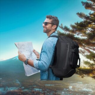 Bange Σακβουαγιάζ Μαύρο 40L Πολυλειτουργικό με Θήκη Παπουτσιών