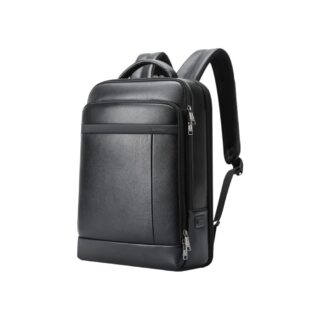Bopai Αντικλεπτικό Δερμάτινο Σακίδιο Laptop 15.6” Μαύρο 24L