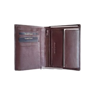 Diplomat Δερμάτινο Ανδρικό Πορτοφόλι με RFID Καφέ MN126 BROWN