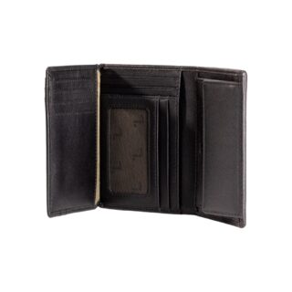 JUPITER-70-003 Πορτοφόλι  Δερμάτινο  7.DOTS Όρθιο Μ/Χ Black