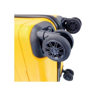 Diplomat Βαλίτσες Ταξιδιού Κίτρινο με 4 Ρόδες Σετ 3τμχ