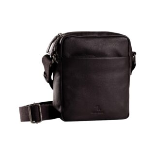 Earth-60-101, Δερμάτινη Τσάντα Ώμου Σκούρο Καφέ