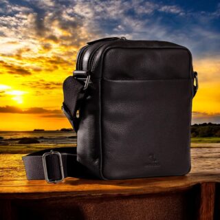 Earth-60-101, Δερμάτινη Τσάντα Ώμου Σκούρο Καφέ