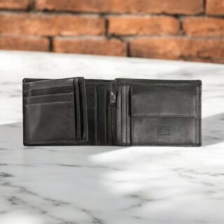 Camel Active Cordoba Δερμάτινο Ανδρικό Πορτοφόλι Μαύρο 133-705-60