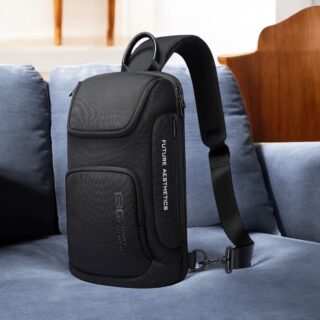 Bange 7565 Τσαντάκι Ώμου Χιαστί Crossbody Μαύρο