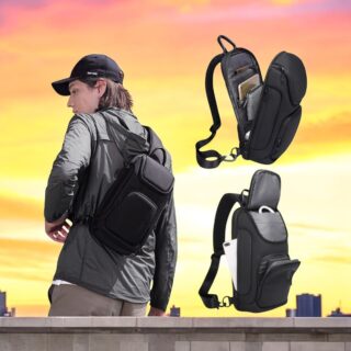 Bange 7565 Τσαντάκι Ώμου Χιαστί Crossbody Μαύρο