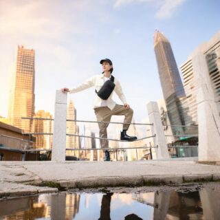 Bange 7565 Τσαντάκι Ώμου Χιαστί Crossbody Μαύρο