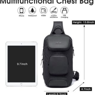 Bange 7086 Μαύρο Τσαντάκι Ώμου Χιαστί Crossbody