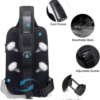 Bange 7086 Μαύρο Τσαντάκι Ώμου Χιαστί Crossbody