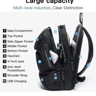 Bange 7086 Μαύρο Τσαντάκι Ώμου Χιαστί Crossbody