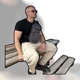 Bange 7565 Τσαντάκι Ώμου Χιαστί Crossbody Γκρι