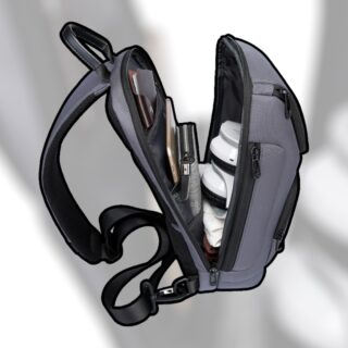 Bange 7565 Τσαντάκι Ώμου Χιαστί Crossbody Γκρι