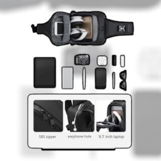 Bange 7210 Τσαντάκι Ώμου Χιαστί Crossbody Μαύρο