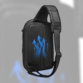 Bange 7258 Τσαντάκι Ώμου Χιαστί Crossbody Μαύρο