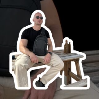 Bange 1911 Μαύρο Τσαντάκι Ώμου Χιαστί Crossbody