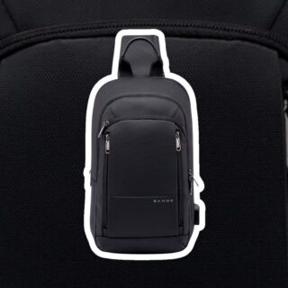 Bange 1911 Μαύρο Τσαντάκι Ώμου Χιαστί Crossbody