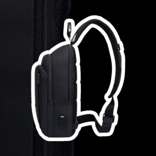 Bange 1911 Μαύρο Τσαντάκι Ώμου Χιαστί Crossbody