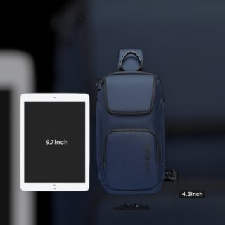 Bange 7565 Τσαντάκι Ώμου Χιαστί Crossbody Μπλε