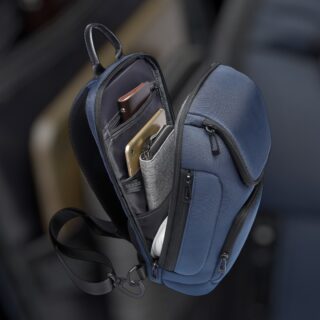 Bange 7565 Τσαντάκι Ώμου Χιαστί Crossbody Μπλε