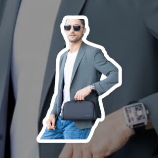 Bange 22196 Τσαντάκι Χειρός Νεσεσέρ Μαύρο