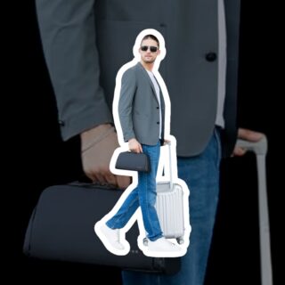 Bange 22196 Τσαντάκι Χειρός Νεσεσέρ Μαύρο