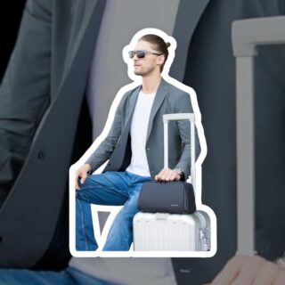 Bange 22196 Τσαντάκι Χειρός Νεσεσέρ Μαύρο