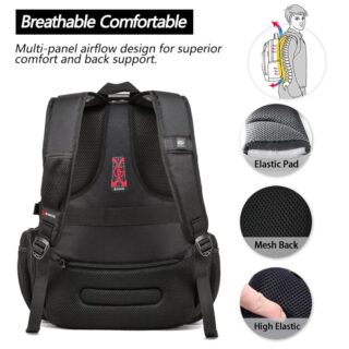 Bange 1901 Σακίδιο Πλάτης Μαύρο XL Heavy Duty για Laptop 17.3”