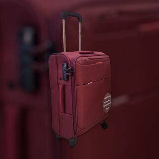 Diplomat Athens 6040 Βαλίτσα Καμπίνας Μπορντό 55cm