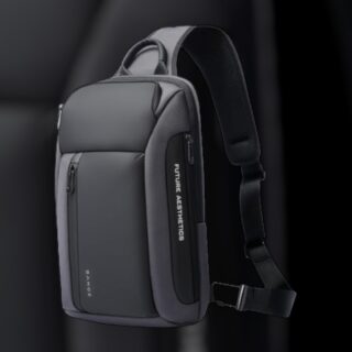 Bange 7566 Ανδρική Τσάντα Ώμου Χιαστί Γκρι