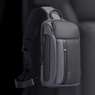 Bange 7566 Ανδρική Τσάντα Ώμου Χιαστί Γκρι