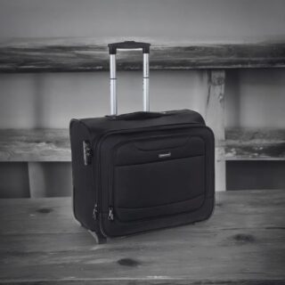 Diplomat ZC6019 Βαλίτσα Καμπίνας με ύψος 46cm σε Μαύρο χρώμα